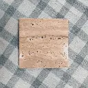 Travertine Stone Coaster - Quote