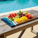 Ocean Resin Serving Board