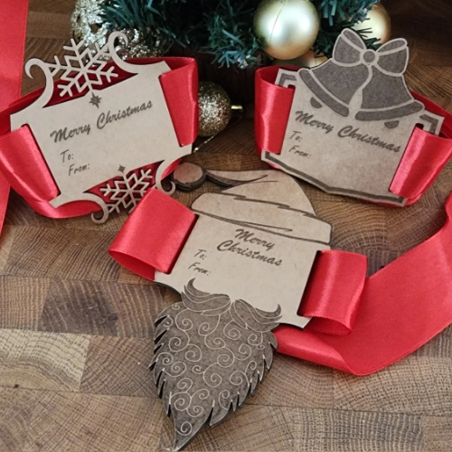 [GT-KP-XM-001] Christmas Gift Tag - Ribbon (Beards)