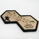 Comrades Marathon Map Center Piece