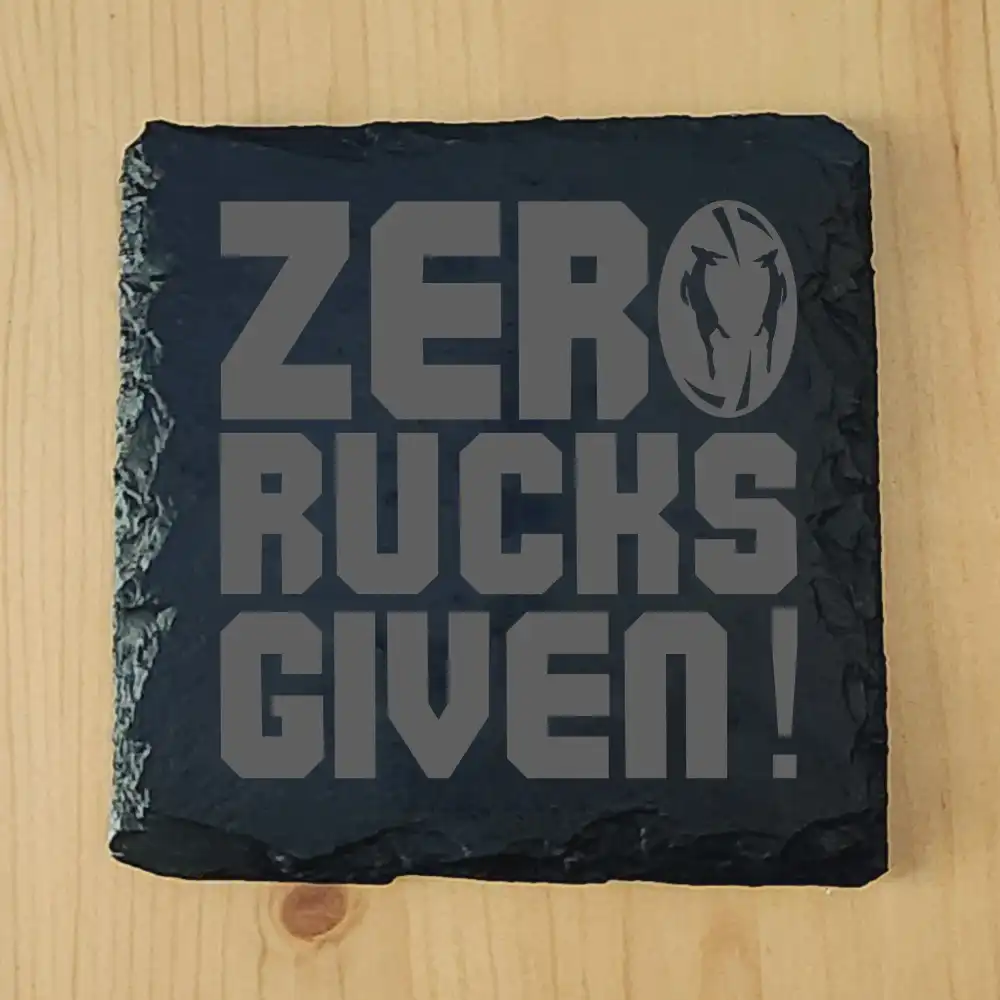 Slate Coaster - Rugby