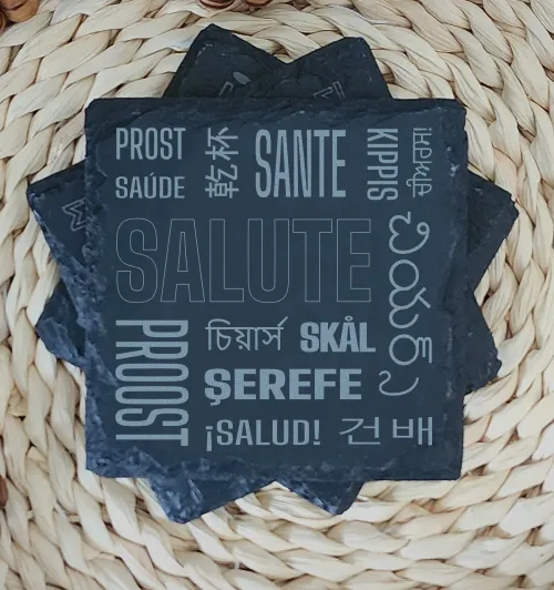 Slate Coaster - Quotes