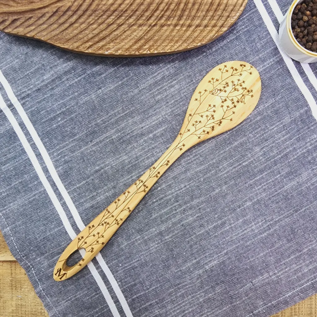 Wooden Round Spoon