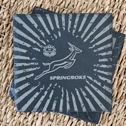 Slate Coaster - Rugby