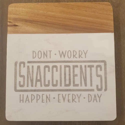 Marble & Wood Charcuterie Set (Snacidents Happen)