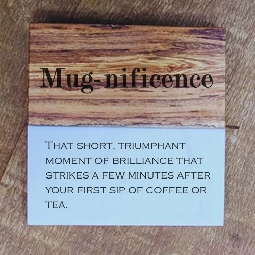 Marble & Wood Coaster - Coffee