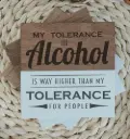 Marble & Wood Coaster - Alcohole