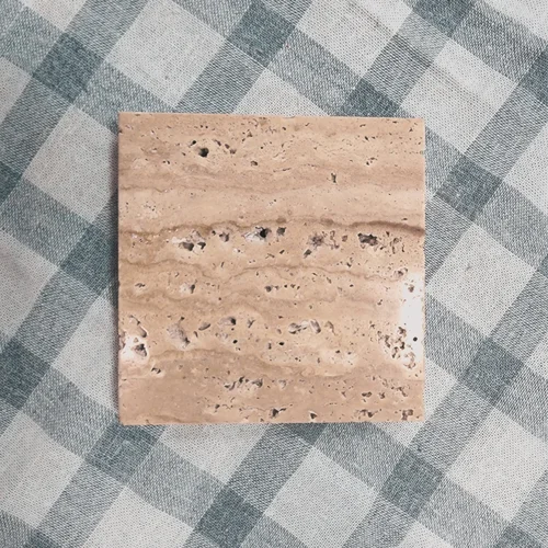 [CSR-TRV-QTS-001] Travertine Stone Coaster - Quote