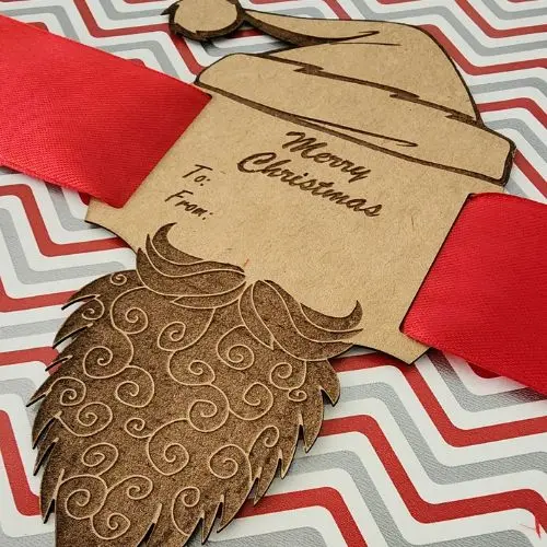Christmas Gift Tag - Ribbon (Beards Collection)