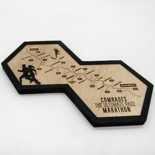 [MH-WD-CMM-001] Comrades Marathon Map Center Piece