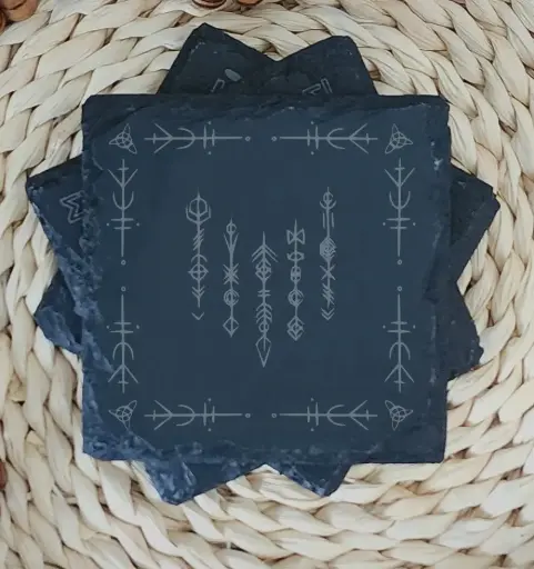 Slate Coaster - Vikings